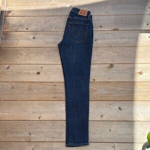 Levi's Women's Dark Blue 721 High Rise Skinny Jeans